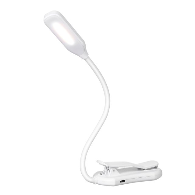 Amdohai Lampe de Lecture à 7 DEL, Pince Pince pour Livre, Flexible et Flexible