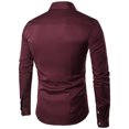 thumbnail image 2 of Chemise à Manches Longues pour Hommes Homme Décontractée Imprimée Col Montant Chemise de Base à Manches Longues Blouse Chemises à Manches Longues pour Hommes, 2 of 3