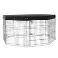 thumbnail image 1 of KFFKFF Dog Playpen, 8 Pcs 30"H x 24"W Panels Foldable Metal Pet Exercise Pen, Dog Fence Indoor and Outdoor Pen with Door, 1 of 9