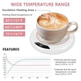thumbnail image 3 of Chauffe-café Électrique, 3 Réglages de Température Chauffe-Café Intelligent Électronique Automatique pour Usage Quotidien, 3 of 7