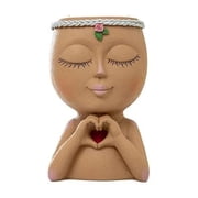 Pots Head Unique Flower Pot Head Planter For Indoor Plants Cute Small Succulent Pots Indoor Plant Pot
