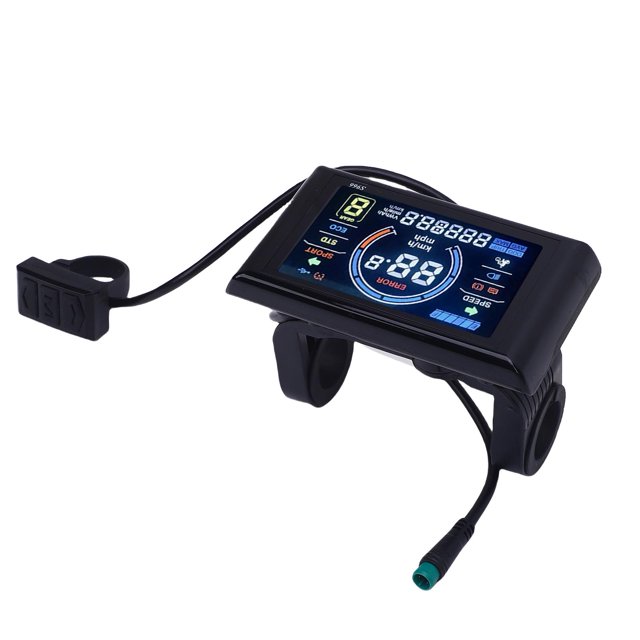 Ordinateur de Cyclisme Coloré, Vélo Électrique Écran LCD DC24V 36V 48V pour la Conduite