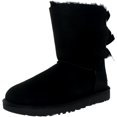thumbnail image 1 of Ugg Women's Bailey Bow II Black Ankle-High Suede Boot - 8M, 1 of 3