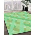 thumbnail image 3 of Ahgly Company Tapis Rectangulaire Lavable en Machine Intérieur Vert Jade Transitionnel, 2 Pieds x 4 Pieds, 3 of 7