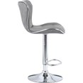 thumbnail image 3 of Bronte Living Leatherette Bar Stool 360 Swivel, Adjustable Height 24" to 33" High Backrest, with Hard Floor Protection Rubber Band - Series Susan (Set of 2), 3 of 5