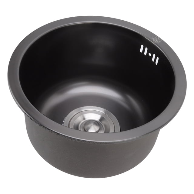 Bar Sink, Mini Round Kitchen Sink Bar Stainless Steel Basin Single Bowl Rv Sink Small Bar Sink with Drain Accessories for Home