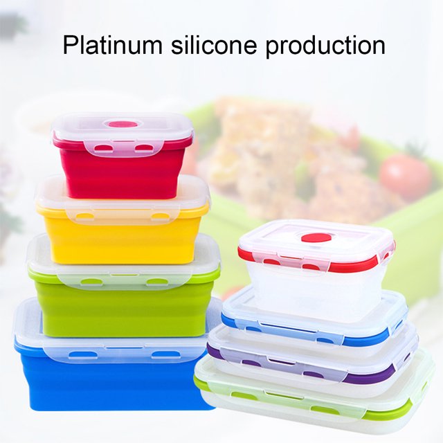 Becaristey Léger et Compact pour Déplacement avec Forte Étanchéité et Étanchéité Boîte de Conservation Scellée en Gel de Silice Rouge 1200ml 1ensemble