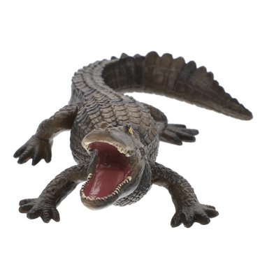 1Pc Imitation Crocodile Modèle Solide Enfants Éclairant Formation Aide Ornement