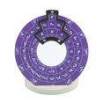 thumbnail image 1 of Tignapoo Roue de Cercles des Quintes en Alliage d'Aluminium pour Théorie Musicale, Tableau de Progression des Accords, Outil d'Apprentissage de la Guitare avec Base Antidérapante, RMT-A2P en Violet, Gris Ou Noir, 1 of 6