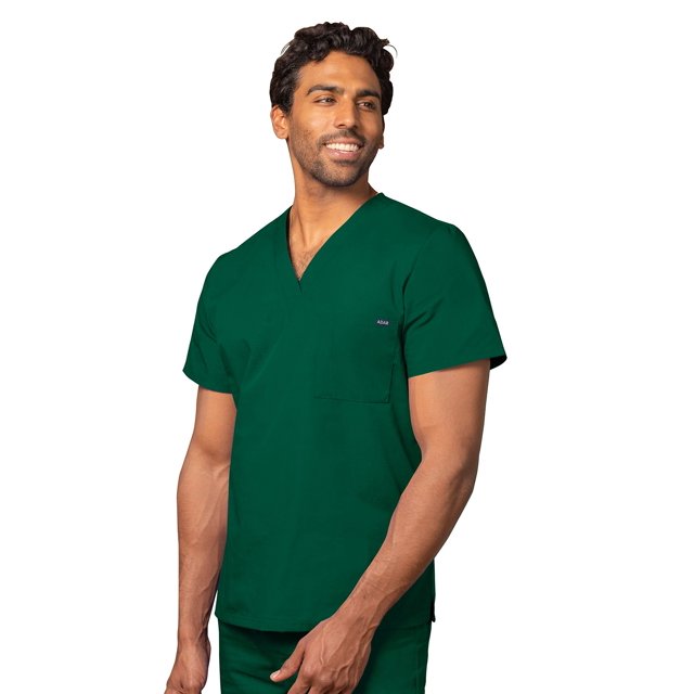 Adar Universal Unisex Scrubs - V Neck Tunic Scrub Top