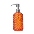 thumbnail image 4 of Glass Soap Dispenser Stylish Leakproof Refillable for Kitchen Home and Hotel Orange, 4 of 9
