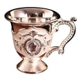 thumbnail image 2 of PEONAVET Wine Glass Household Metal White Wine Glass Alloy Pattern Gemstoned Decoration Classical Wineware Many Options To Choose From, 2 of 2