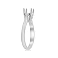 thumbnail image 4 of Bague de Fiançailles Monture Solitaire Cathédrale, Sertissage Rond, Or Blanc 14K, 4 of 4