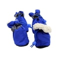 thumbnail image 2 of Winter Dog Shoes Fleece Warm Dog Boots With Reflective Tape 1 Claw Cover Pet Shoes With Drawstring, 2 of 5
