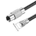 thumbnail image 4 of Unique Bargains 150mm Length PVC Coated Stainless Steel Keyring Loop Cable Black 4 Count, 4 of 6