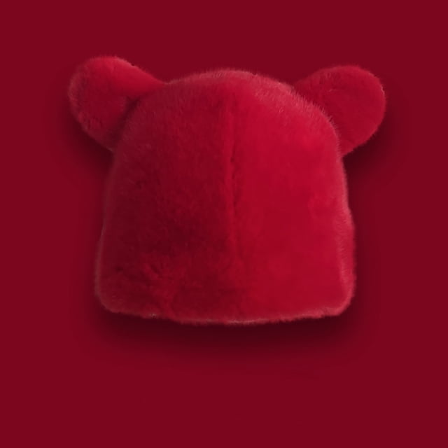 KIHOUT Beanies Hats Women Warm Cute Solid Color Plush Soft Windproof Winter Caps Hats