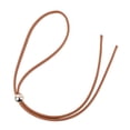 thumbnail image 1 of Bunblic Drawstring Strap Drawstring String Strap Replacement DIY Purse Strap PU Leather for Women Bucket Bag Shoulder Bag Crochet Bag Bead Brown, 1 of 8
