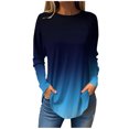 thumbnail image 1 of Birdeem Blouses d'Automne à Col Rond pour Femmes, Mode Smockée, Manches Longues, 1 of 1
