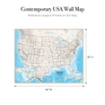 thumbnail image 3 of Contemporary Laminated Wall Map, United States, 3 of 3