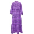 thumbnail image 4 of LSLJS Woman Dress Geometric Printed Bubble Sleeved Plus Size Dress, 4 of 5