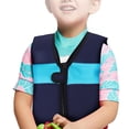 thumbnail image 4 of Combinaison de Flottaison de Natation Veste de Flottaison de Natation Enfants Combinaison de Flottaison Gilet de Natation Veste pour Enfants 1-6 Ans Bleu G, 4 of 8
