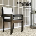 thumbnail image 3 of CoSoTower 5 Piece Outdoor Dining Set with Round Table and 4 Stackable Chairs, for Backyard, Lawn, Deck, Balcony, Pool Side, 3 of 7