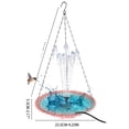 thumbnail image 2 of Solar Water 2024 Outdoor Garden Garden Floating Hanging Feeder Birdbath, 2 of 2