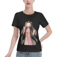 thumbnail image 1 of T-Shirt Basique à Manches Courtes pour Femmes Demon Slayer Blade Nidouzi, 1 of 6