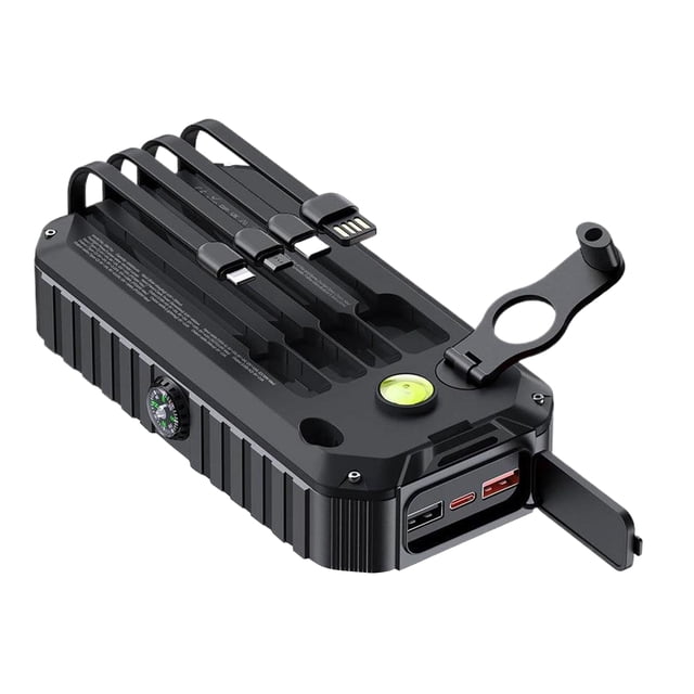 tamizeot Mini Power Bank With -Bright Flashlight Is Equipped 20 Portable Power Bank black