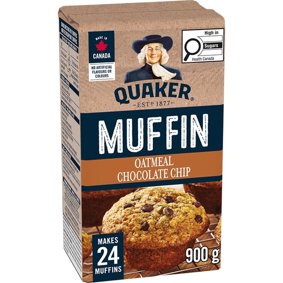 Quaker Mélange à muffins Avoine et brisures de chocolat
