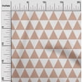 thumbnail image 1 of oneOone Silk Tabby Fabric Triangle Geometric Decor Fabric Printed BTY 42 Inch Wide, 1 of 5