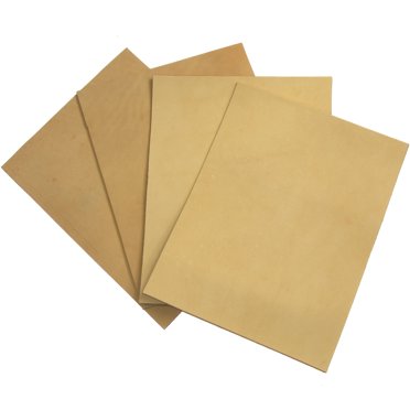 Natural Veg Tan Cowhide Tooling Leather Pre-Cut Project Piece 8.5" x 11" (7/8oz)