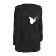 thumbnail image 4 of Blouses pour Femmes Chic Décontracté Col Rond pour Femmes et Hiver Ample Imprimé Poche Chaud Manches Longues Blouse Hauts Chandails d'Entraînement pour Femmes en Liquidation, 4 of 4