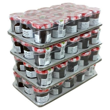 Bonne Maman Confiture de Figues Mini Pots – Profil de Fruits Mielés Français Artisanaux et Couvercles à Carreaux, Pots en Verre de 1 oz (28 g) – Emballage en Vrac Professionnel 60/caisse