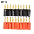 thumbnail image 1 of High Quality 4mm Banana Plug Male Connector Gold Audio Speaker Wire Cables, 1 of 1