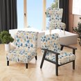 thumbnail image 1 of Designart « Seashell Coastal Serenity II » Fauteuil d'Appoint Rembourré Bleu à Motif Floral - Fauteuil de Style Cottage pour Chambre, 1 of 7