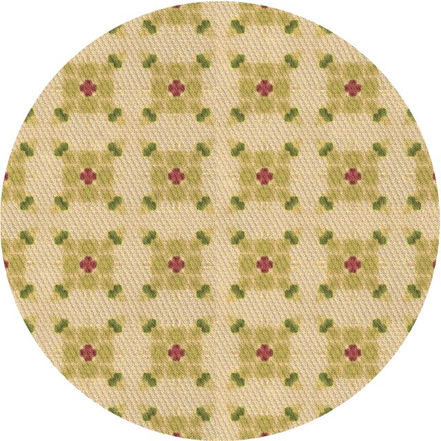 Ahgly Tapis Rond Lavable en Machine Intérieur Caramel Brun, 3 Pieds Rond