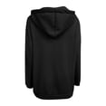 thumbnail image 4 of Womens Solid Color Hoodie Zipper Long Sleeve Sweatshirts Pockets Long Coat Tops, 4 of 5