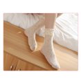 thumbnail image 3 of VONKY Chaussettes de Compression Confortables pour Femmes avec Poignets à Volants et Technologie Anti-Humidité Chaussettes en Maille Douces et Confortables beige 1Set, 3 of 6