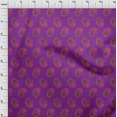 thumbnail image 3 of oneOone Viscose Chiffon Fabric Paisley Block Print Fabric By The Yard 42 Inch Wide, 3 of 4