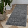 thumbnail image 1 of Ottomanson Non-Slip Rubberback Soft Shag Runner Rug for Hallway and Bathroom, Area Rug for Living Room, Bedroom, Dining Room, 1 of 7