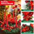 thumbnail image 4 of Christmas Advent Wreath Fir Wreath Arrangement Decorative Wreath Christmas Advent Wreath Fir Wreath Christmas Arrangement Decorative Wreath With Candle Holder & Ribbon, 4 of 7