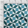 thumbnail image 1 of oneOone Cotton Silk Fabric Triangle|Parallelogram & Square Geometric Printed Fabric 1 Yard 42 Inch Wide, 1 of 4