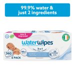 WaterWipes Sensitive Newborn & Baby Wipes, 99.9% Water, Unscented & Hypoallergenic