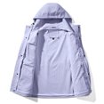 thumbnail image 3 of KIHOUT Men's Tactical Jacket Multi Pockets Performance Fleece Lined Water Resistant Soft Shell Unisex Hood Coats, 3 of 5