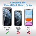 thumbnail image 1 of JETech Screen Protector for Apple iPhone 11 Pro Max and iPhone Xs Max 6.5-Inch, Tempered Glass Film, 3-Pack, 1 of 5