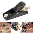 thumbnail image 1 of DYNWAVECA Low Angle Block Plane Accessories Ergonomic Easy to Operate Professional Brass Sturdy Lightweight High Performance Hand Plane Black, 1 of 10