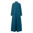 thumbnail image 4 of Gspmoly Robes pour Femmes, Robe Décontractée Grande Taille pour Femmes à Col Montant, Couleur Unie, Manches Longues, Hiver Automne, Basique, Maxi Longue Décontractée, Robe Quotidienne de Vacances, Robes de Cocktail pour Femmes jusqu'à 65 % de Rabais, 4 of 9