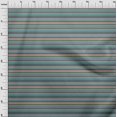 thumbnail image 3 of oneOone Georgette Viscose Fabric Horizontal Stripe Print Fabric BTY 42 Inch Wide, 3 of 4