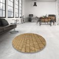 thumbnail image 4 of Ahgly Company Tapis de Zone Carré Jaune Transitionnel Lavable en Machine, 4 Pieds Carré, 4 of 7